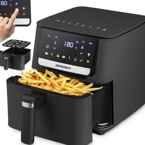 Frytkownica beztłuszczowa Air fryer Berdsen BD-662 czarna