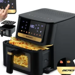 Frytkownica beztłuszczowa Air fryer Berdsen BD-655 czarna