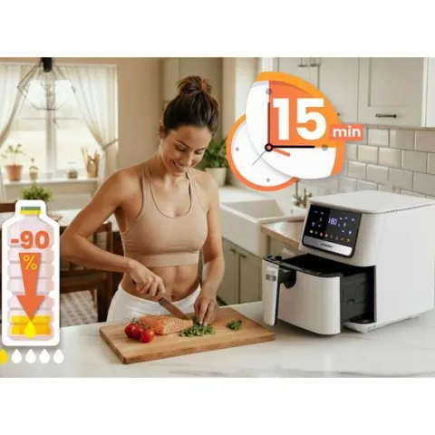 Frytkownica beztłuszczowa Air fryer Berdsen BD-662 biała