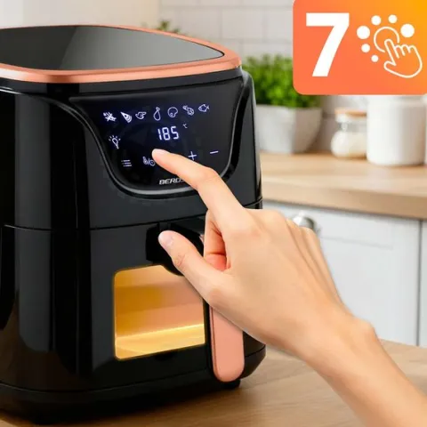 Frytkownica beztłuszczowa Air fryer BD-652 czarno-złota