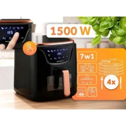 Frytkownica beztłuszczowa Air fryer BD-652 czarno-złota