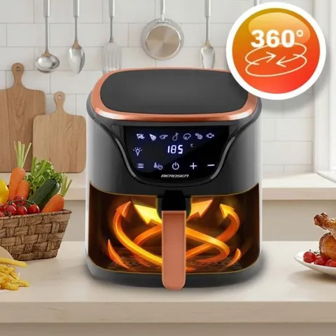Frytkownica beztłuszczowa Air fryer BD-652 czarno-złota