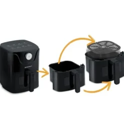 Frytkownica beztłuszczowa Air fryer Berdsen BD-654 czarna