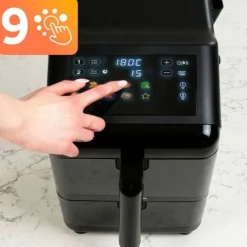 Frytkownica beztłuszczowa dwukomorowa pionowa 11.6 l Air fryer frytownica Berdsen 3000W BD-663