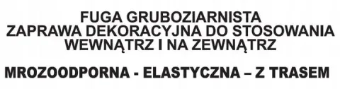 Fuga Stara Cegła, Klinkier, Kamień Elastyczna 10kg zaprawa spoinowania fugi