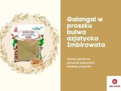Galangal mielony w proszku suszony przyprawa korzeń azjatycki jak imbir 100g