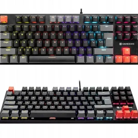 GAMINGOWA KLAWIATURA MECHANICZNA RGB ESPORTOWA TKL