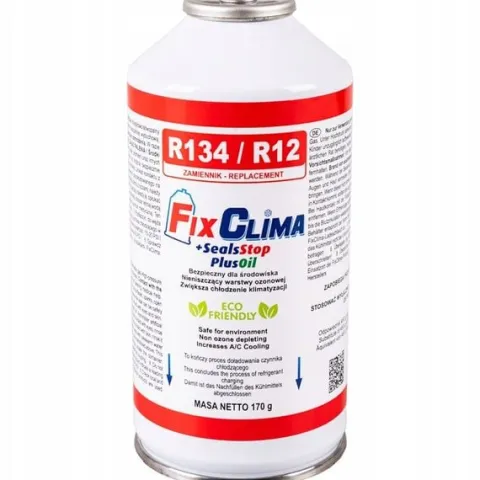 GAZ DO KLIMATYZACJI R134A CZYNNIK CHŁODNICZY + USZCZELNIACZ 3W1 R134A