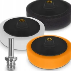 GĄBKA POLERSKA DO SAMOCHODU ZESTAW 3 szt + ADAPTER DO LAKIERU
