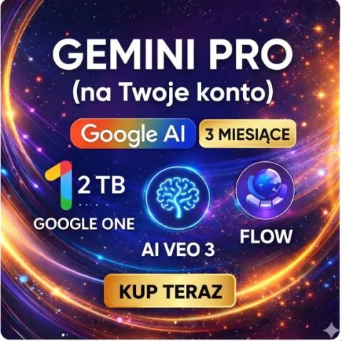 GEMINI PRO ADVANCED VEO + GOOGLE AI PRO | 3 MIESIĄCE | NA WŁASNYM KONCIE