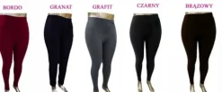 Getry Legginsy Klasyczne OCIEPLANE czarne Duże!!!!