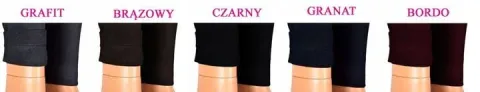 Getry Legginsy Klasyczne OCIEPLANE czarne Duże!!!!