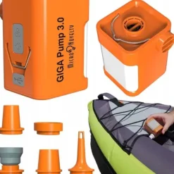 GIGA PUMP 3.0 POMPKA DO MATERCA Z LAMPKĄ 3W1 USB-C do zabawek dmuchanych