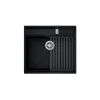 GLOBALO Zlewozmywak granitowy SILVANO 60.1 BLACK/IX