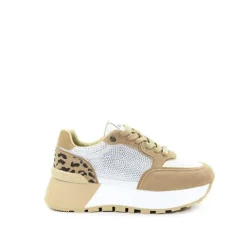 GOE Damskie sneakersy brązowe RR2N4070 BROWN 38