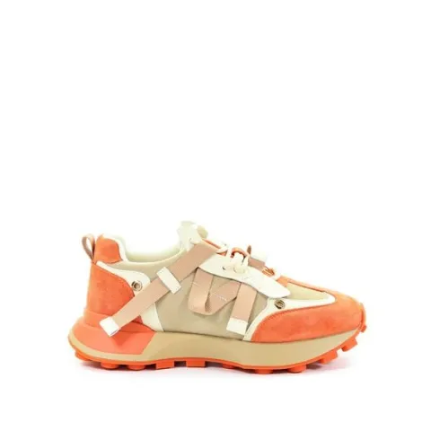 GOE Damskie sneakersy multikolor RR2N4064 ORANGE/BEIGE 40