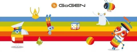 GoGen Aparat fotograficzny dla dzieci DECKOFOTOB niebieski