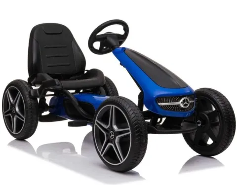 GOKART NA PEDAŁY LICENCJA MERCEDESA KOŁA EVA, MIĘKKIE SIEDZENIE Z LOGIEM MB JAKOŚĆ /XMX610