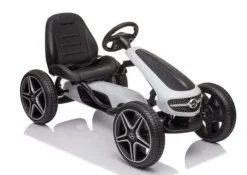 GOKART NA PEDAŁY LICENCJA MERCEDESA KOŁA EVA, MIĘKKIE SIEDZENIE Z LOGIEM MB JAKOŚĆ /XMX610