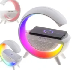 Głośnik ładowarka RGB lampka LED