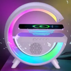 Głośnik ładowarka RGB lampka LED