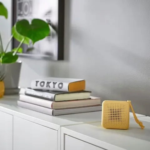 Głośnik bezprzewodowy Bluetooth USB-C wodoodporny IP67 5W 80h VAPPEBY żółty