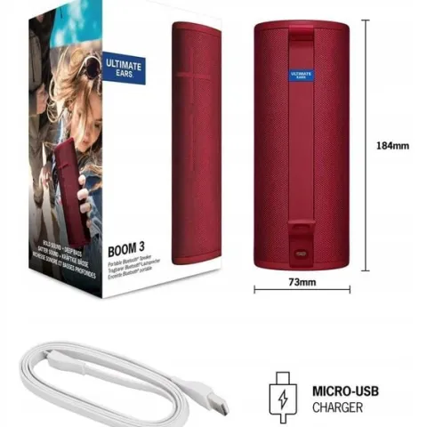 Głośnik bezprzewodowy Bluetooth Ultimate Ears Boom 3 UE Dźwięk 360 IP67