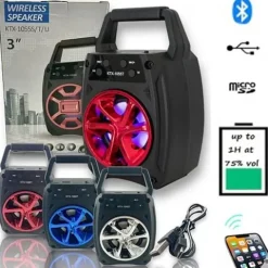 GŁOŚNIK BEZPRZEWODOWY BLUETOOTH RED