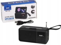 GŁOŚNIK BLUETOOTH BEZPRZEWODOWY SOLAR USB RADIO