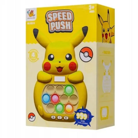 Gra POP IT PIKACZU PIKACHU elektroniczna zabawka zręcznościowa POPIT super