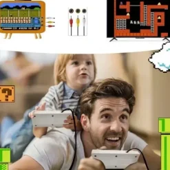 GRA TELEWIZYJNA KONSOLA RETRO TV AV 620 GIER 2x PAD MARIO GRY VIDEO GIERKA