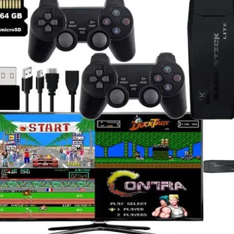 GRA TELEWIZYJNA KONSOLA RETRO MINI + 20000 GRY VIDEO EMULATOR + 2 PADY HDMI