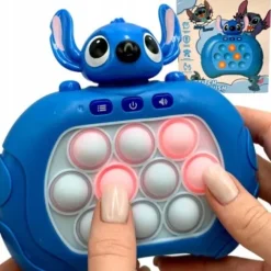 GRA ZRĘCZNOŚCIOWA STITCH POP IT ANTYSTRESOWA ELEKTRYCZNA STICH NIEBIESKI