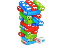 Gra Zręcznościowa Wieża Jenga z Klockami Robakami
