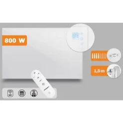 Grzejnik na podczerwień promiennik podczerwieni 800 W Berdsen BD-987 pilot WiFi aplikacja