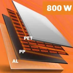 Grzejnik na podczerwień promiennik podczerwieni 800 W Berdsen BD-986
