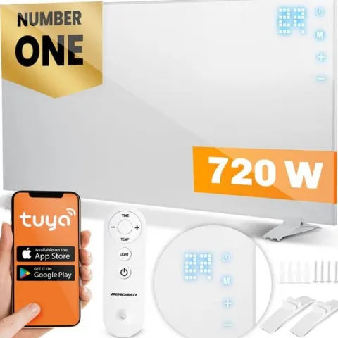 Grzejnik na podczerwień promiennik podczerwieni 720 W Berdsen BD-983 pilot WiFi aplikacja