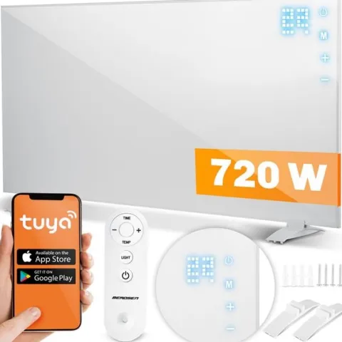 Grzejnik na podczerwień promiennik podczerwieni 720 W Berdsen BD-983 pilot WiFi aplikacja