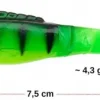 GUMA Kopyto 7,5 cm /4,3 g na szczupaka okonia miękka przynęta wędkarska