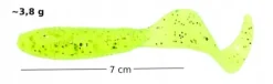 Guma Twister 7 cm sztuczna przynęta na okonia pstrąga szczupaka