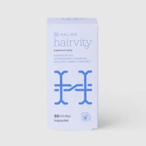 Halier 2x HAIRVITY 60 kaps. WITAMINY suplement na porost włosów dla KOBIET