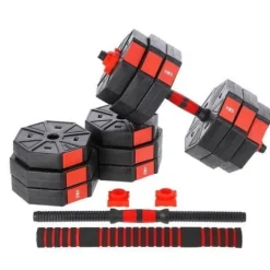 Hantle regulowane kompozytowe, sztanga 2w1 SGC30 HMS 30 kg