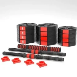 Hantle regulowane kompozytowe, sztanga 2w1 SGC30 HMS 30 kg