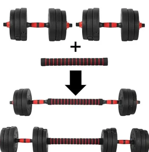 Hantle sztanga 2w1 do ćwiczeń Maximus 2x 10kg