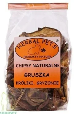HERBAL PETS gruszka suszona chipsy dla królika kawii świnki gryzoni 75g