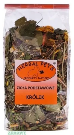 HERBAL PETS Zioła podstawowe karma mieszanka przysmak królika 125g