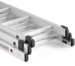 HIGHER Drabina aluminiowa 3x10 Professional + GRATIS