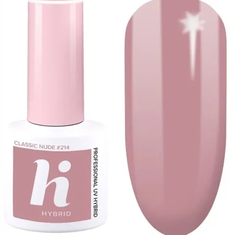 HI HYBRID Lakier hybrydowy #214 Classic Nude 5ml