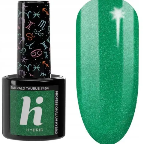 HI HYBRID Lakier hybrydowy #454 Emerald Taurus 5ml
