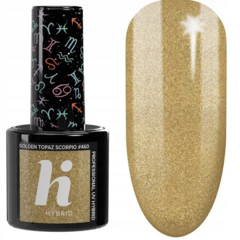 HI HYBRID Lakier hybrydowy #460 Golden Topaz Scorpio 5ml